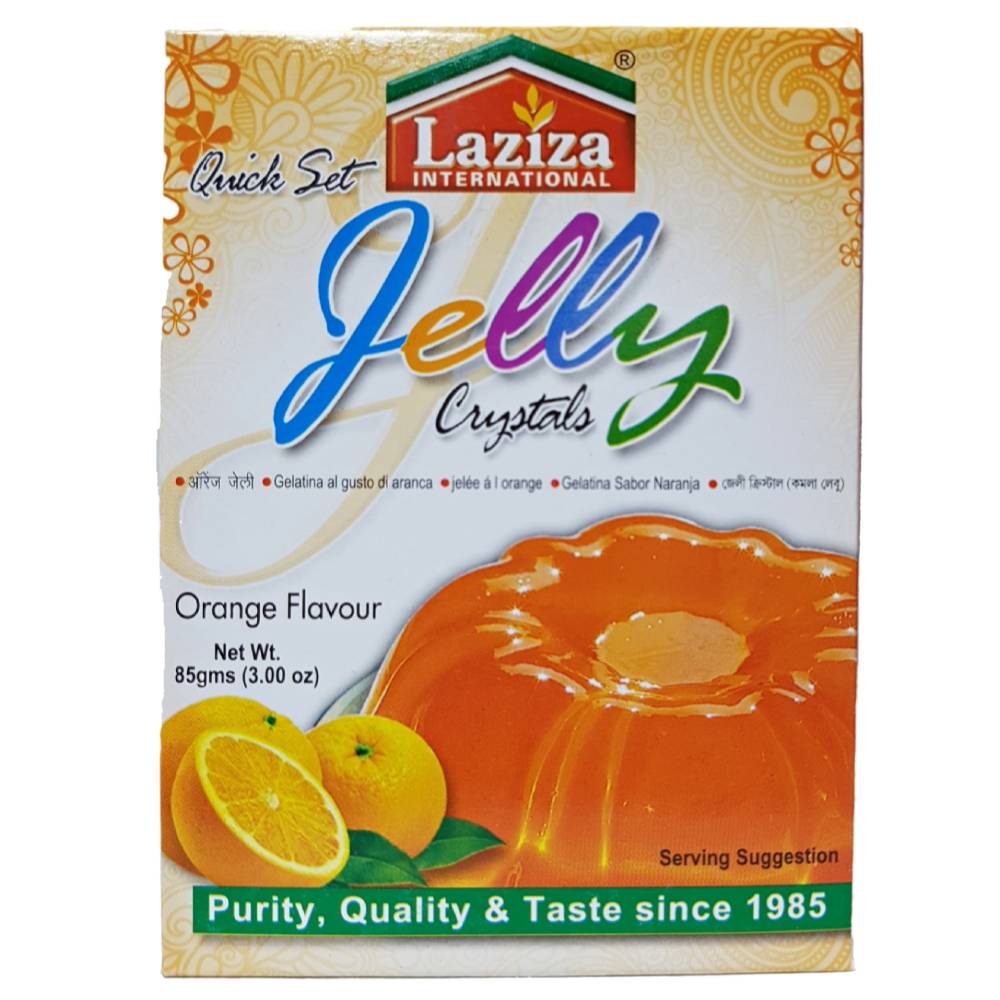 Laziza Jelly Crystal Orange Flavour 85g