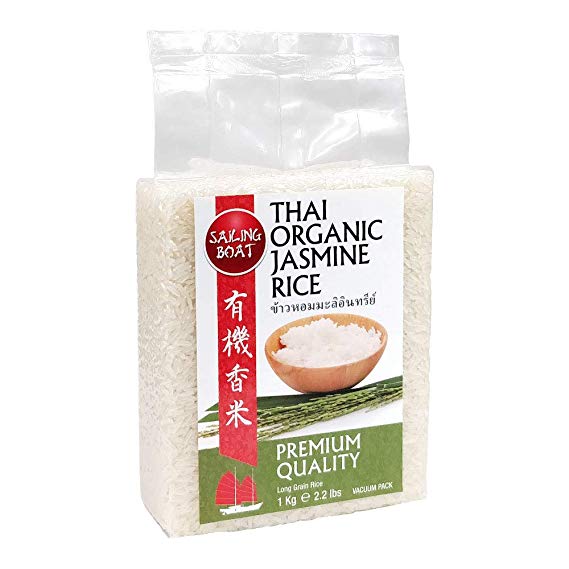 Sailing Boat Thai Organic Jasmine Rice 1kg