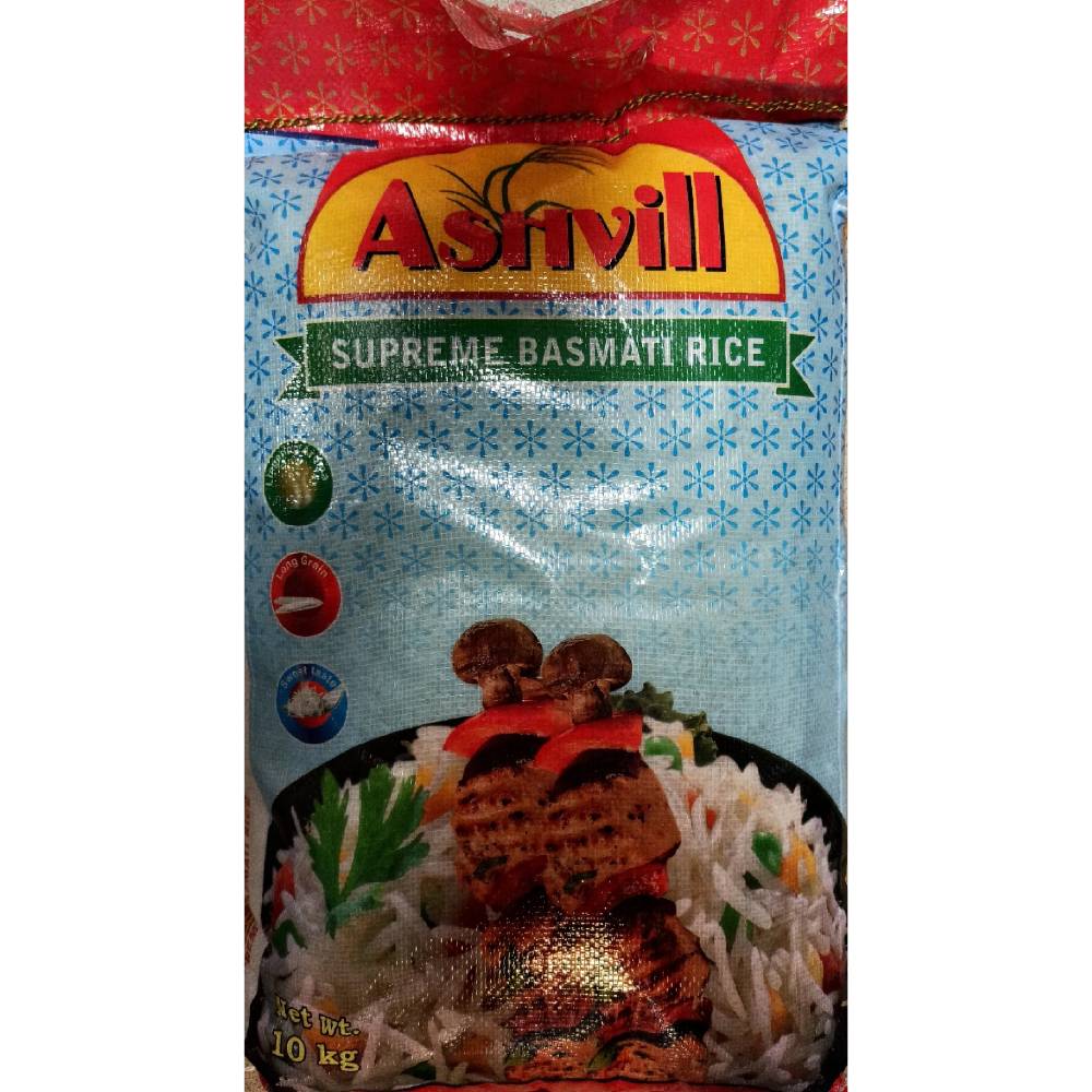 Ashvill Supreme Basmati Rice 10kg