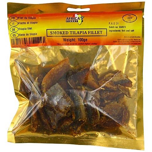 Africa Finest Smoked Tilapia Fillet 100g