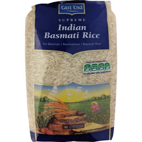 East End Supreme Indian Basmati Rice 2kg