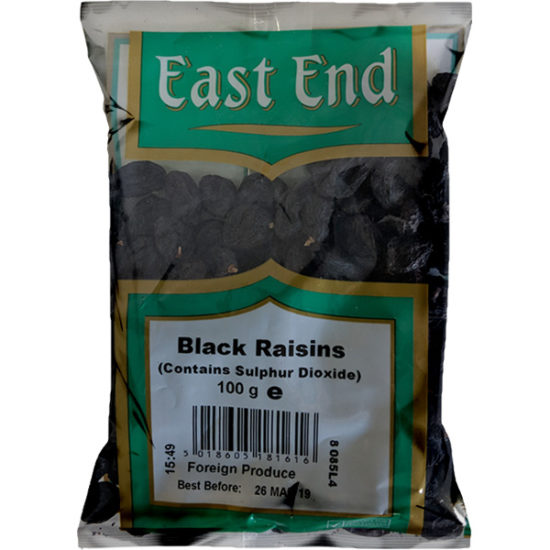 East End Black Raisins 100g