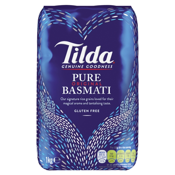 Tilda Pure Basmati Rice 1kg