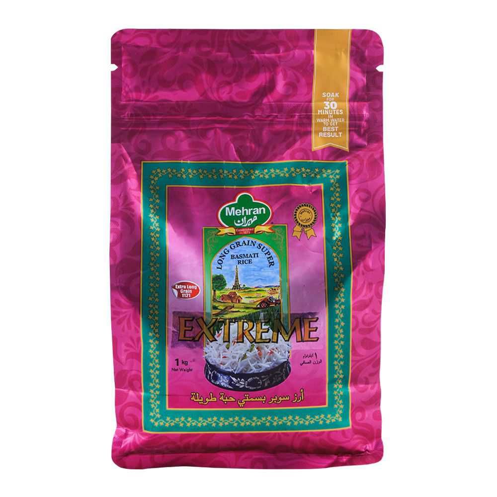 Mehran Long grain Super Basmati Rice 1Kg