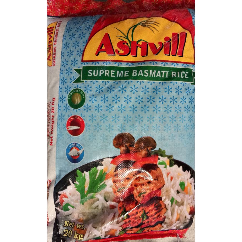 Ashvill supreme basmati 20kg